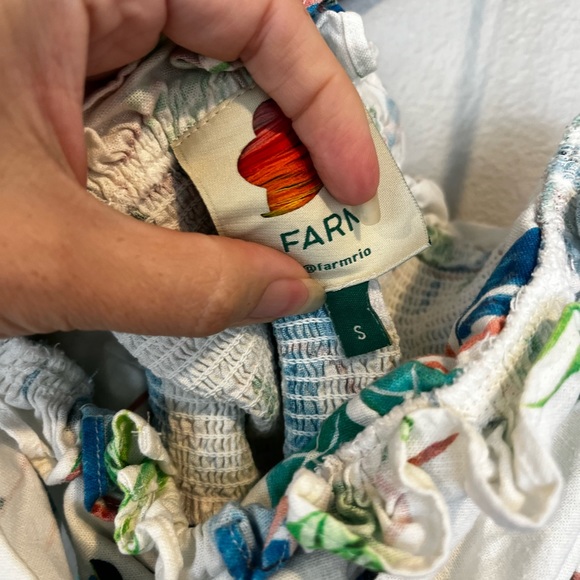 Farm Rio parrots strapless bow jumpsuit size Small - Picture 3 of 4